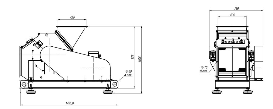 Дробилка ДМ-410-22