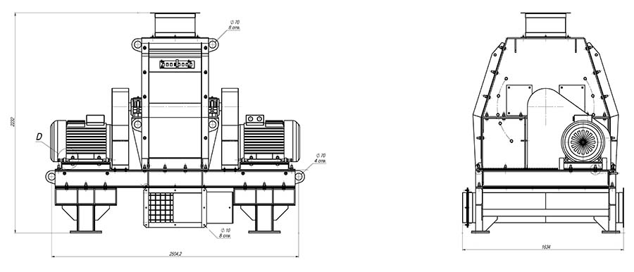 Дробилка ДМ-715-2х37