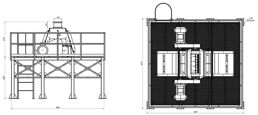Дробилка ДМ-715-2х75